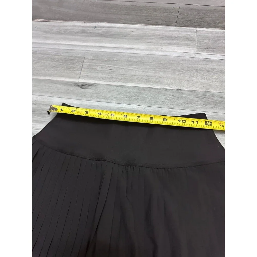 ALO Yoga Black Pleated A-Line Skirt M